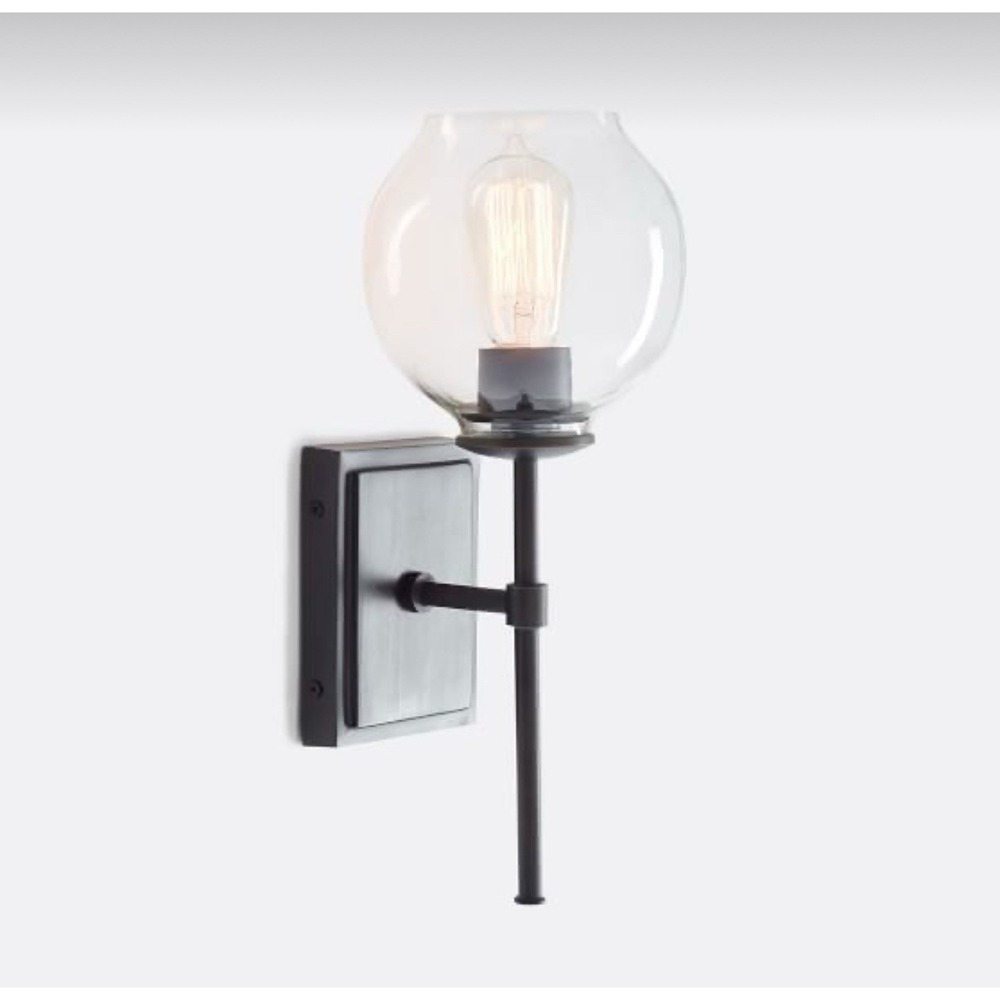 POTTERY BARN Milo Organic Glass Sconce. Brand New (1)‎